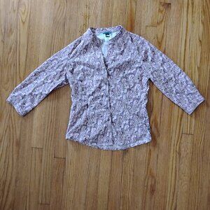 The North Face 3/4 Sleeve Button Front XS